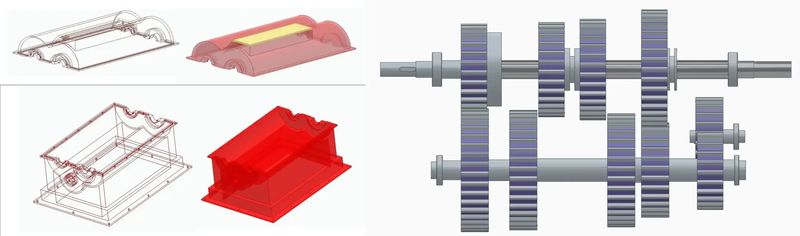 CAD of the proposed multispeed Industrial Gearbox